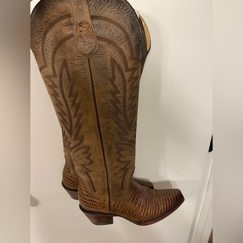 Rock’em Women’s Brown Tall Cowboy Boots
